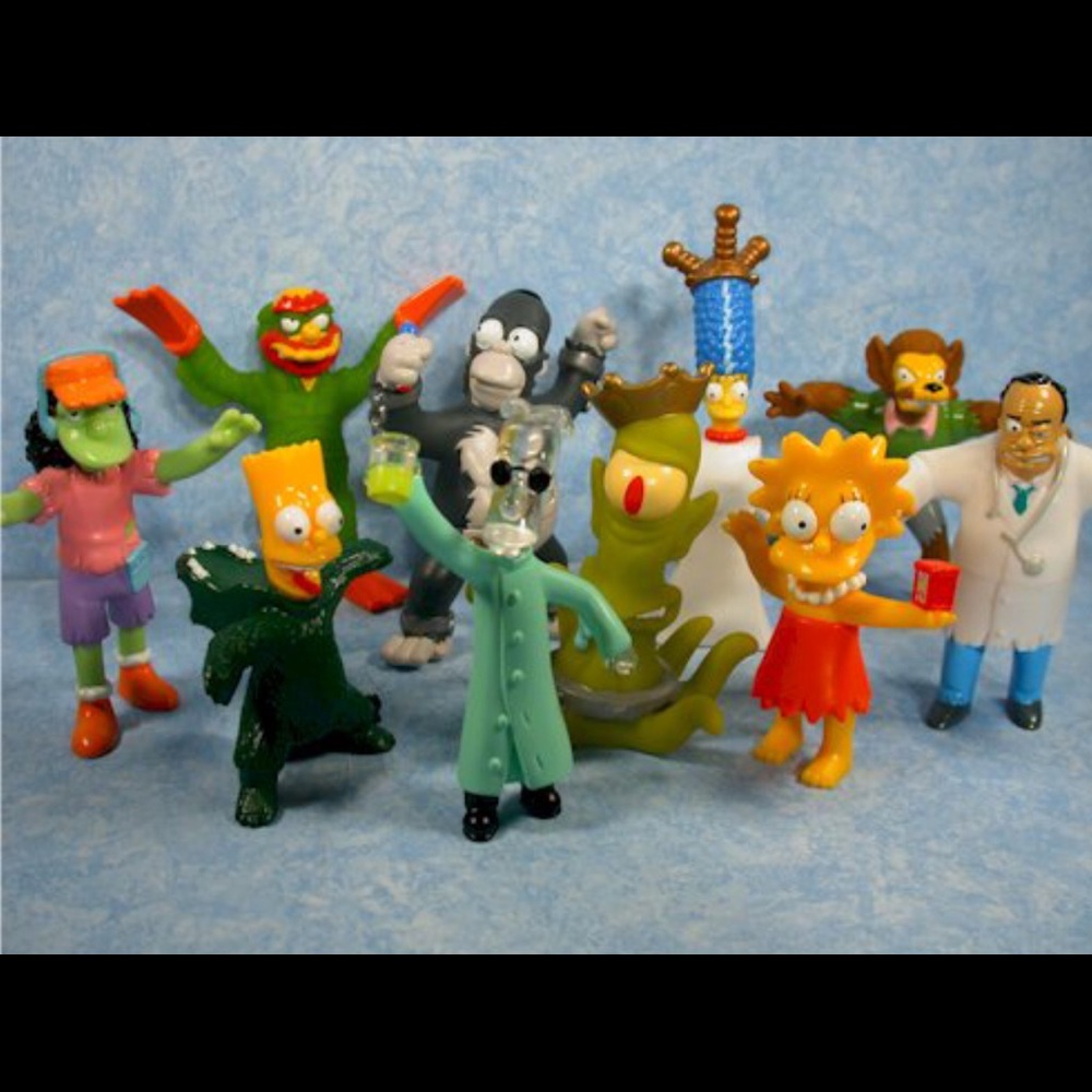Simpsons!  *Retired* *Unopened* set of 10 figures Burger King 2002